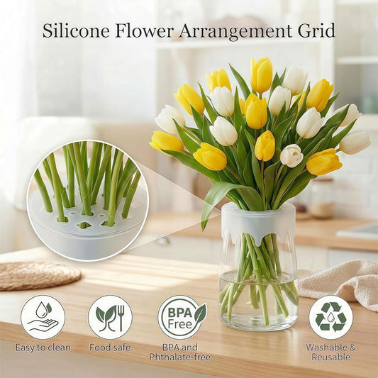 1+1 GRATIS: Silikon-Blumensteckhilfe (Dehnbar bis 10cm) für perfekte Bouquets 🌸