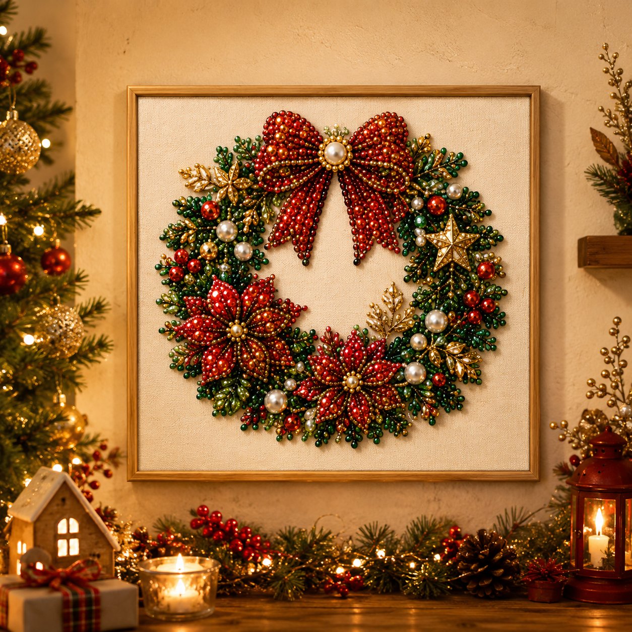 🎁 Das herzerwärmendste Geschenk: Weihnachts 3D Perlenkunst Komplettset