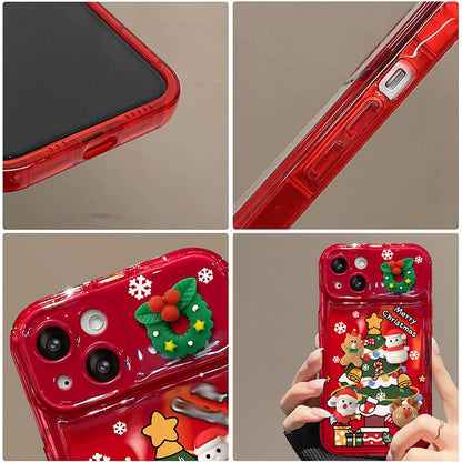 🎅✨ Weihnachts-Handyhülle in limitierter Auflage mit Klappspiegel