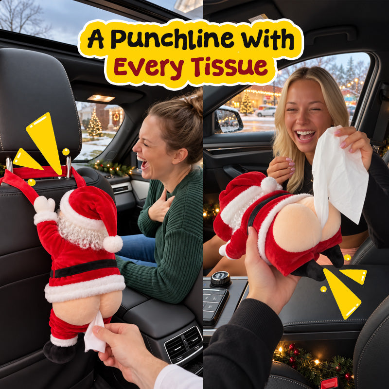 Santa kam durch den Kamin… Die urkomische Weihnachtsmann-Taschentuchbox für den besten Lacher