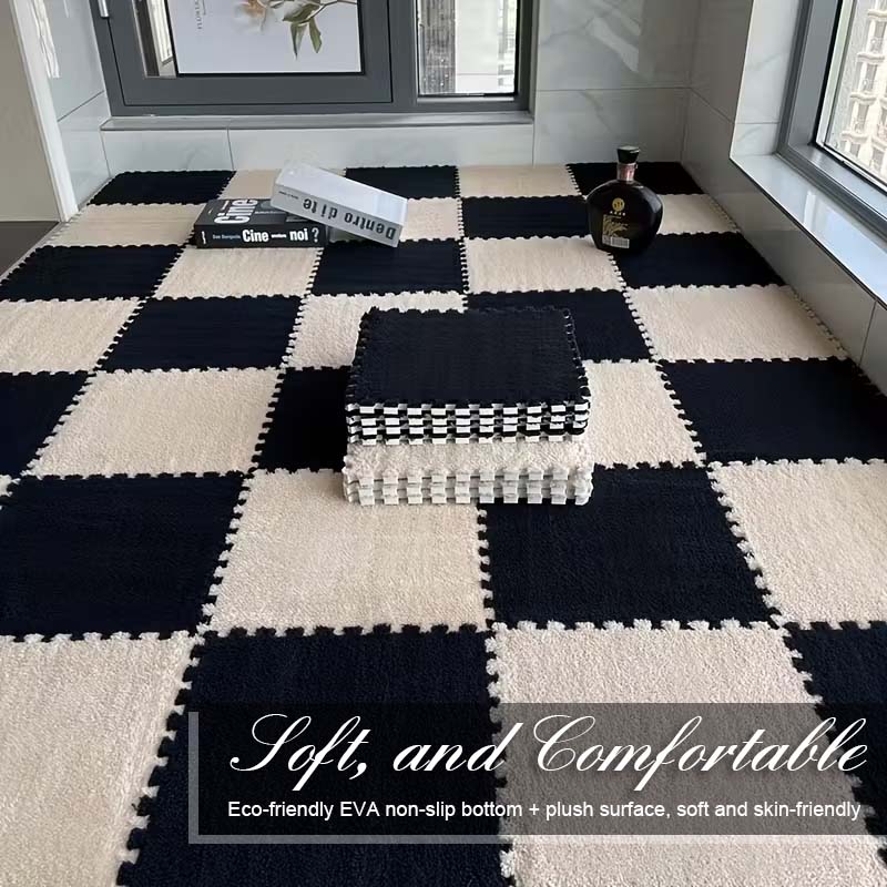 🚨 40% BLACK FRIDAY DEAL! 🌸 | Kuscheliger Plüsch-Teppich zum Stecken ✨ | Individuell & Mehr Wärme für Zuhause 🏡