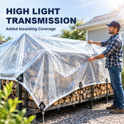 🌧️☀️ Clear Waterproof Rain Tarp — Bright, Protected Outdoor Spaces