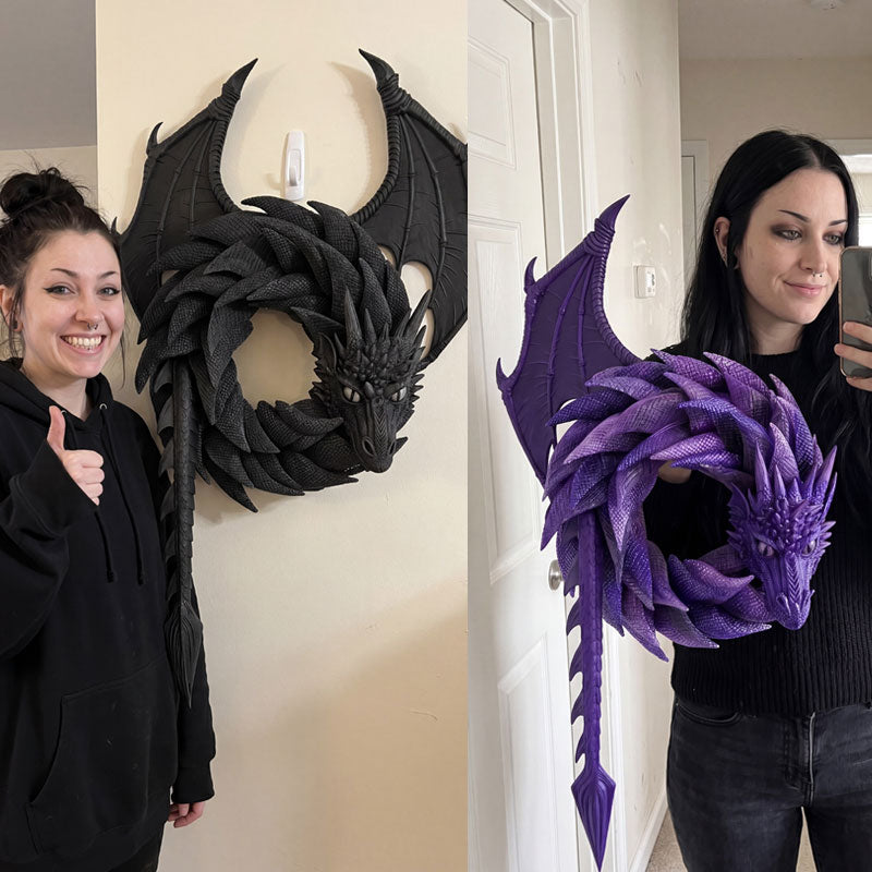 🔮 Handgefertigter Mystischer Drachenkranz — Verwandle Deine Wand In Magie! 🐉✨