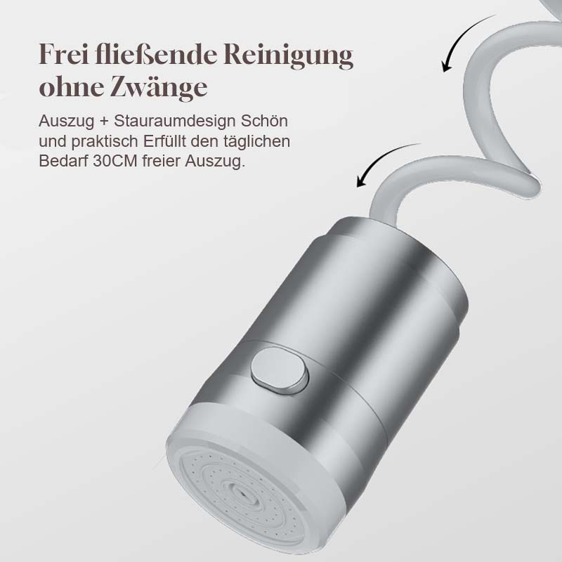 🌟 Versteckbarer Magnetischer Auszieh-Wasserhahn-Erweiterer — Mach deine Küche und dein Badezimmer einfach sauberer und praktischer! ✨