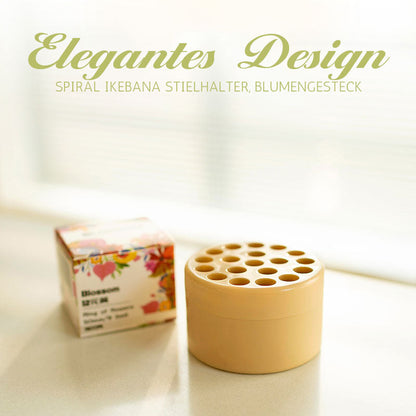 Spiral Blumenhalter für Vase 🌸 Ikebana Steckhilfe – Stabiler Stielhalter gegen Kippen & Hängen – Florale Arrangements leicht gemacht