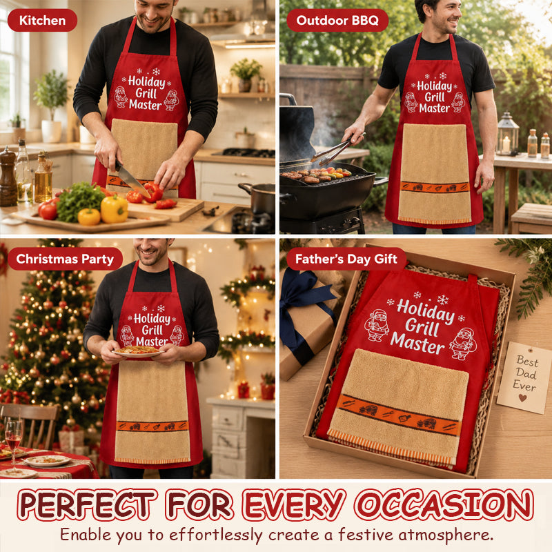 Das genialste Weihnachtsgeschenk für Hobbyköche: Die kultige "Holiday Grill Master" Schürze