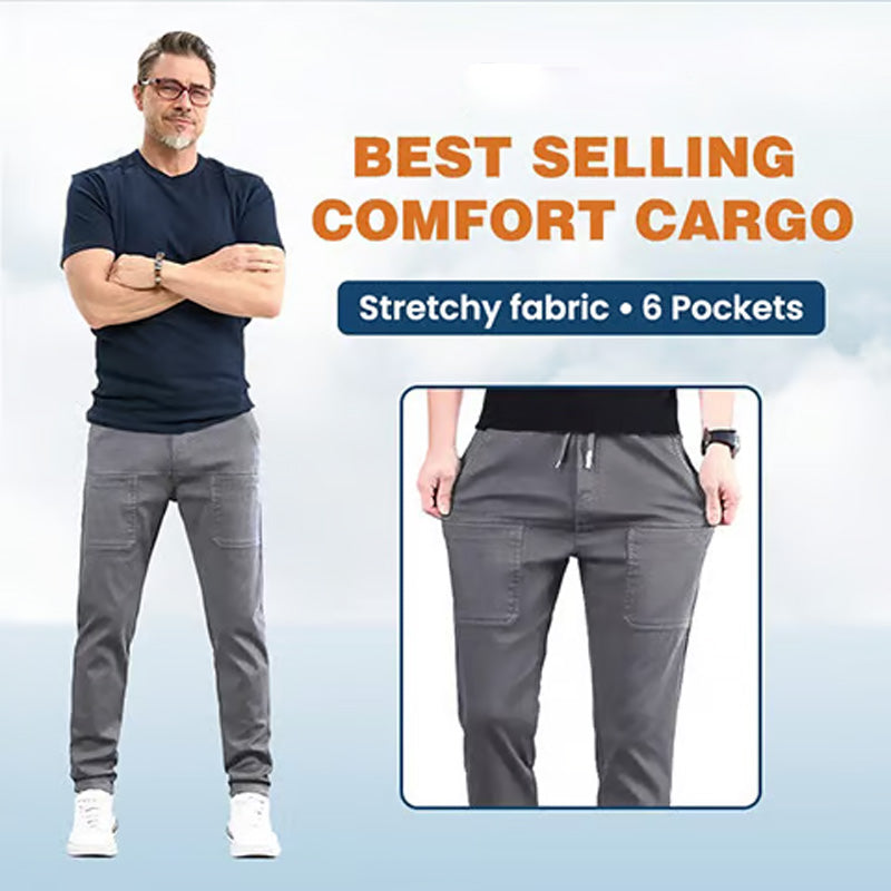 Strapazierfähige Cargohose mit hohem Stretchanteil und mehreren Taschen