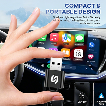 2-in-1 Wireless Auto-Adapter: Kabelloser Komfort für CarPlay & Android Auto 📡🚘