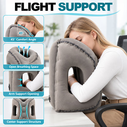 Endlich entspannt schlafen im Flugzeug: Das ergonomische Reisekissen gegen Nackenschmerzen
