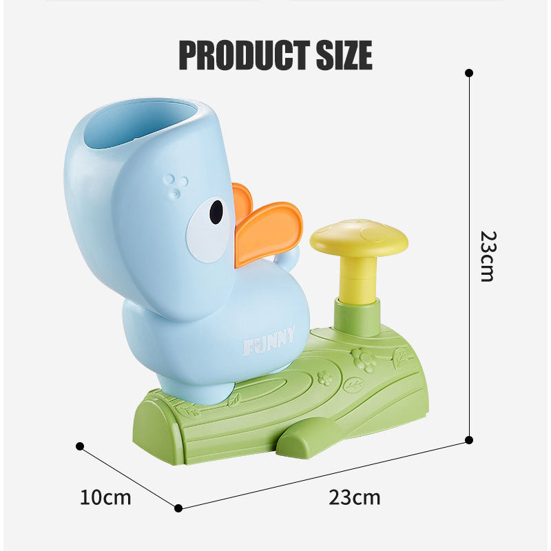 🚀 UFO Frisbee Werfer Pedal-Spielzeug für Kinder | Outdoor Fangspiel mit Netz 🤸