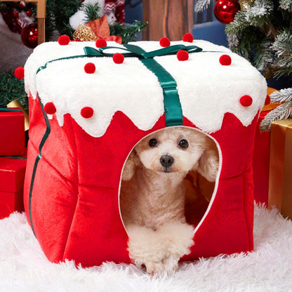 🔥 50% VOR-WEIHNACHTS-SALE! 🎁 | Warmes Haustierhaus 🐾 | Kuschelig & Für Katze & Hund 🎄