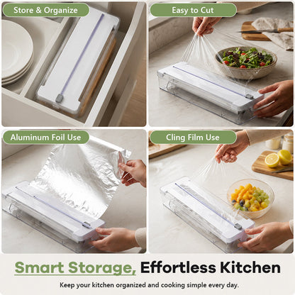 ✂️ Schluss mit verknitterter Folie! Smarter Folien-Dispenser mit Klinge 🍳