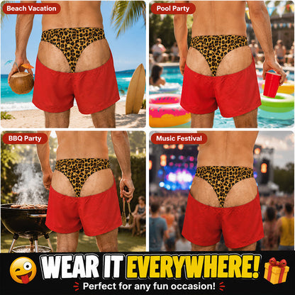 Legenden-Status am Pool – Die lustige Leoparden-Print Shorts 🩳