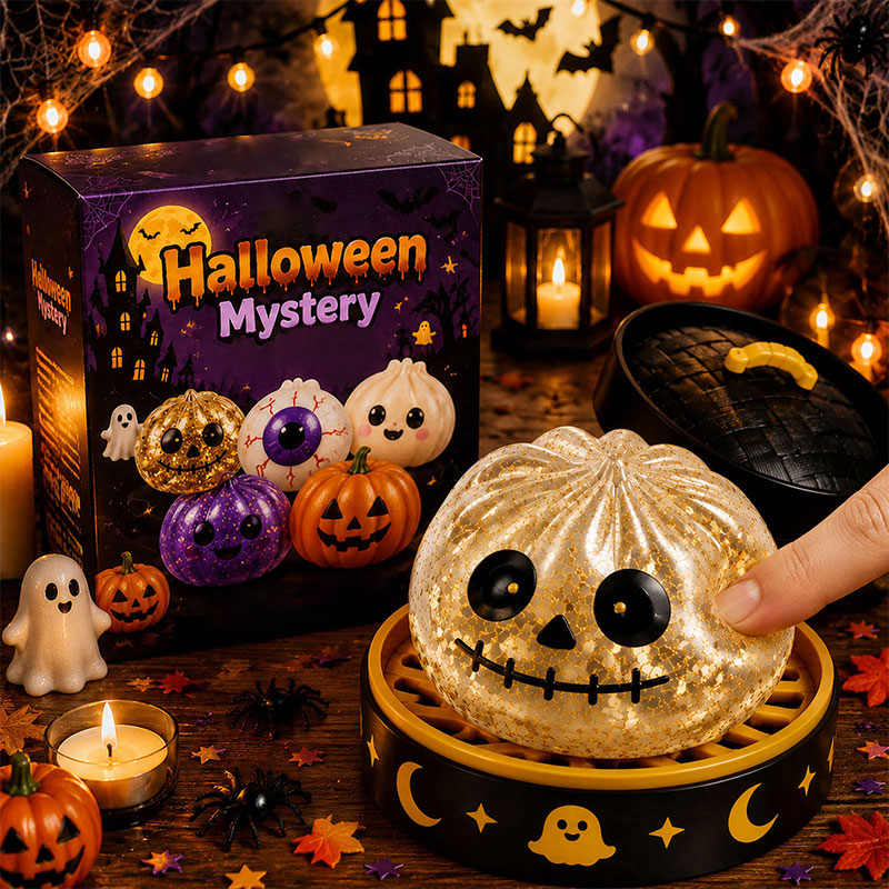👻 Premium Halloween Knautschspielzeug — Wunschmodell wählen (Keine Blindbox)! 👁️