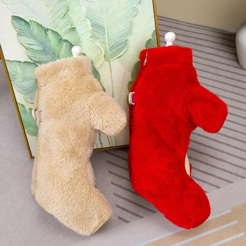 💥 50% BLACK FRIDAY DEAL! 🐕 | Warmer Hunde Overall ❄️ | Korall-Fleece & Leinenring 🐾