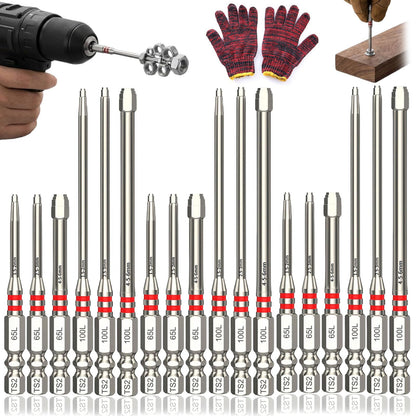 Nie wieder abrutschen! 🛠️ – Magnetisches Profi-Sechskant-Bit-Set