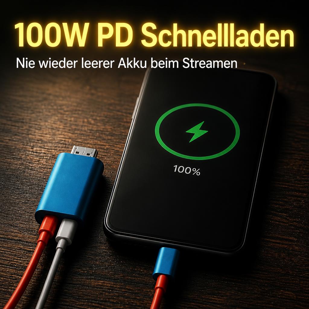 Nie wieder Kabelsalat & leerer Akku: Das einzige 3-in-1 Displaykabel, das du je brauchst
