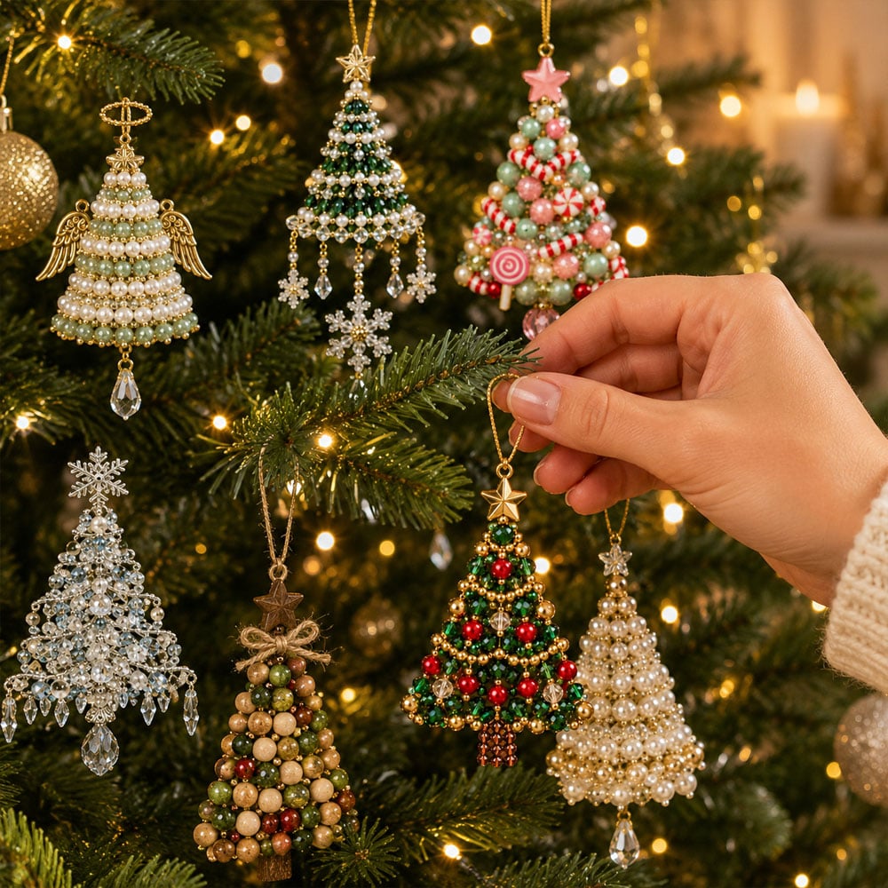 🎄 Dieses Jahr mal anders: Gestalte Deinen Christbaumschmuck selbst & erlebe magische Adventsmomente (DIY-Perlenset)
