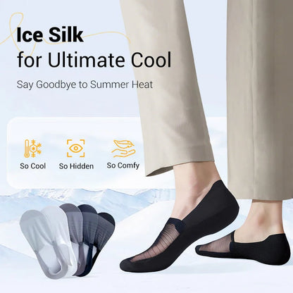 🔥5 Paar Ice Silk No-Show Socken Set