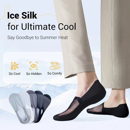 🔥5 Paar Ice Silk No-Show Socken Set