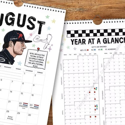 🏎️📅 F1 Scrapbook Race Kalender 2026 – Der ultimative Wandkalender für Racing-Fans