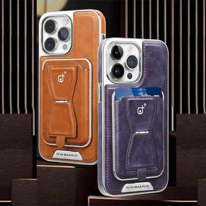 Telefonschutzhülle aus Leder mit Magnethalterung und multifunktionalem Kartenhalter