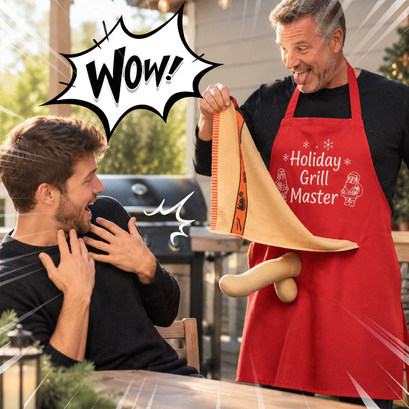 Das genialste Weihnachtsgeschenk für Hobbyköche: Die kultige "Holiday Grill Master" Schürze