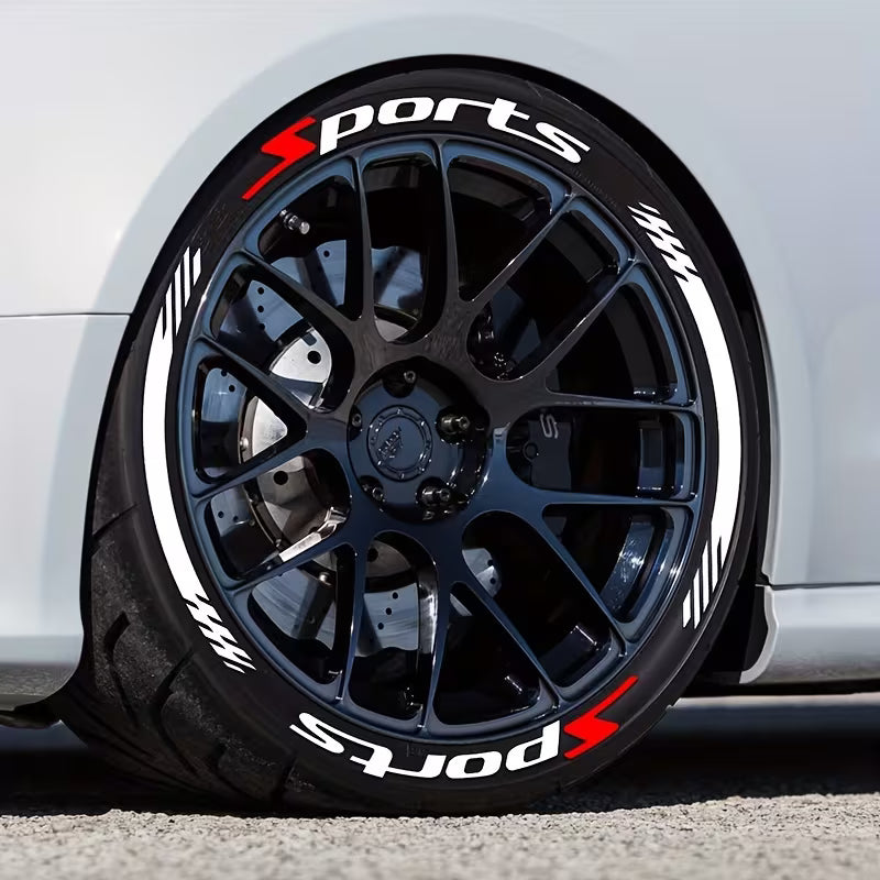 🏎️ 3D Reifenaufkleber Set — Verleihen Sie Ihren Reifen sofort den ultimativen Rennsport-Look! 🔥