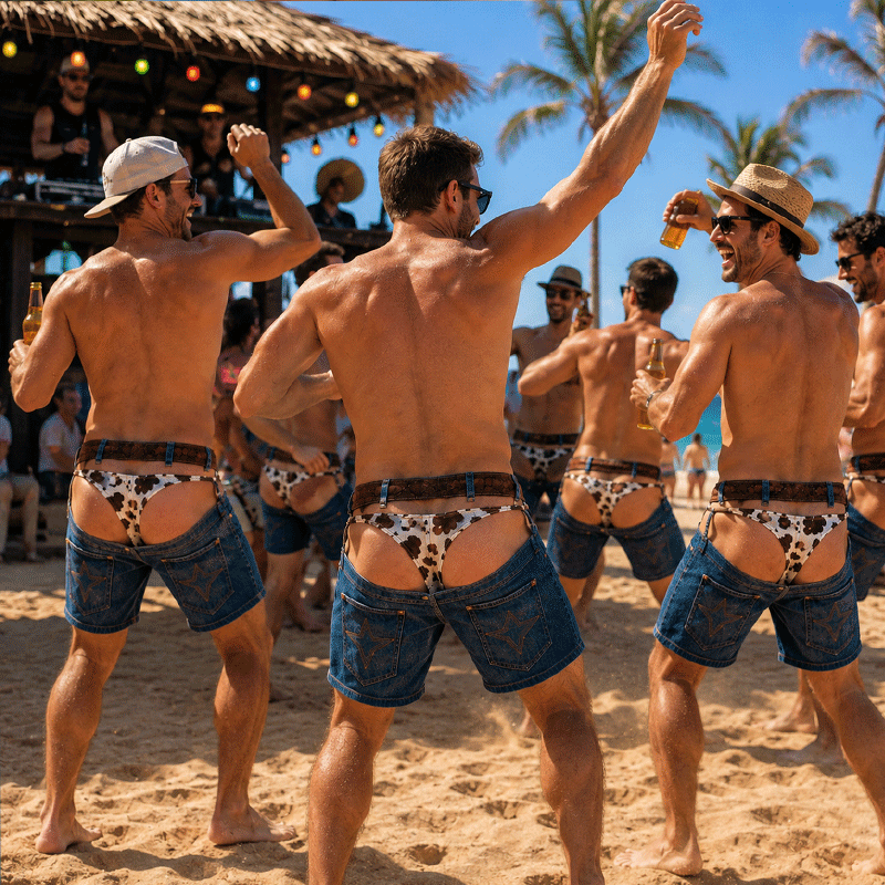 Sieht aus wie Jeans, schwimmt wie Badehose: Fake-Denim Swim Shorts 😎