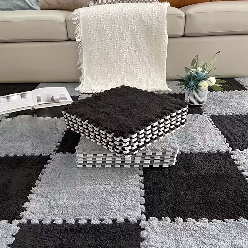 🚨 40% BLACK FRIDAY DEAL! 🌸 | Kuscheliger Plüsch-Teppich zum Stecken ✨ | Individuell & Mehr Wärme für Zuhause 🏡