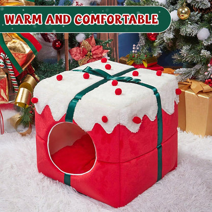 🔥 50% VOR-WEIHNACHTS-SALE! 🎁 | Warmes Haustierhaus 🐾 | Kuschelig & Für Katze & Hund 🎄