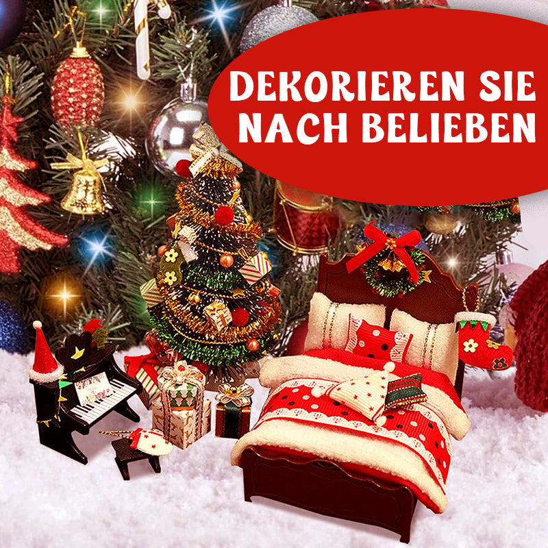 🎄 Weihnachtsmöbel-Set in Miniatur - Perfekte Dekoration & Geschenkidee 🎁