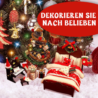 🎄 Weihnachtsmöbel-Set in Miniatur - Perfekte Dekoration & Geschenkidee 🎁
