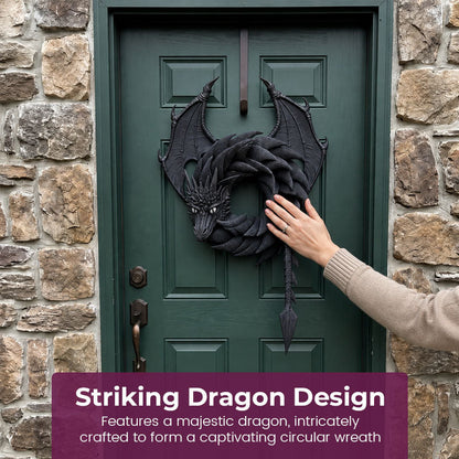 🔮 Handgefertigter Mystischer Drachenkranz — Verwandle Deine Wand In Magie! 🐉✨