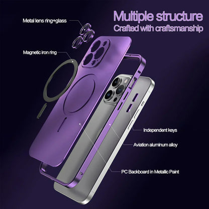 Einfache magnetische Telefonhülle aus Metall für das iPhone