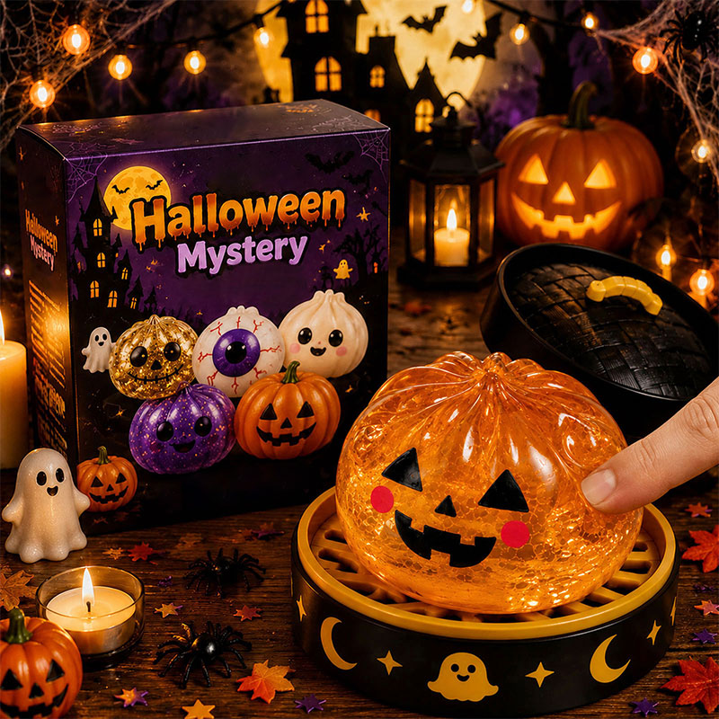 👻 Premium Halloween Knautschspielzeug — Wunschmodell wählen (Keine Blindbox)! 👁️