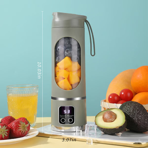 🚀 USB Standmixer To Go 🥤 | Digitales LED-Display | Auslaufsicherer Kompakt-Blender für Smoothie & Shake 🔒