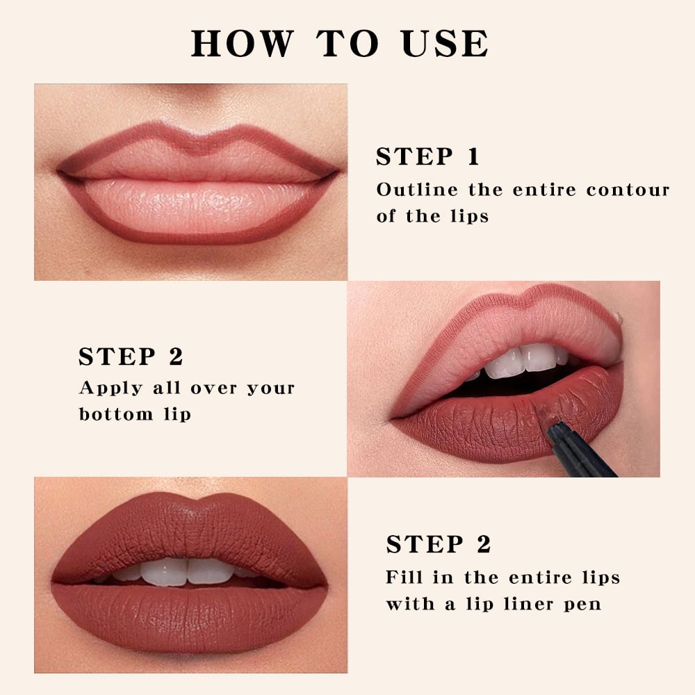 💄Långvarig flytande läppstift