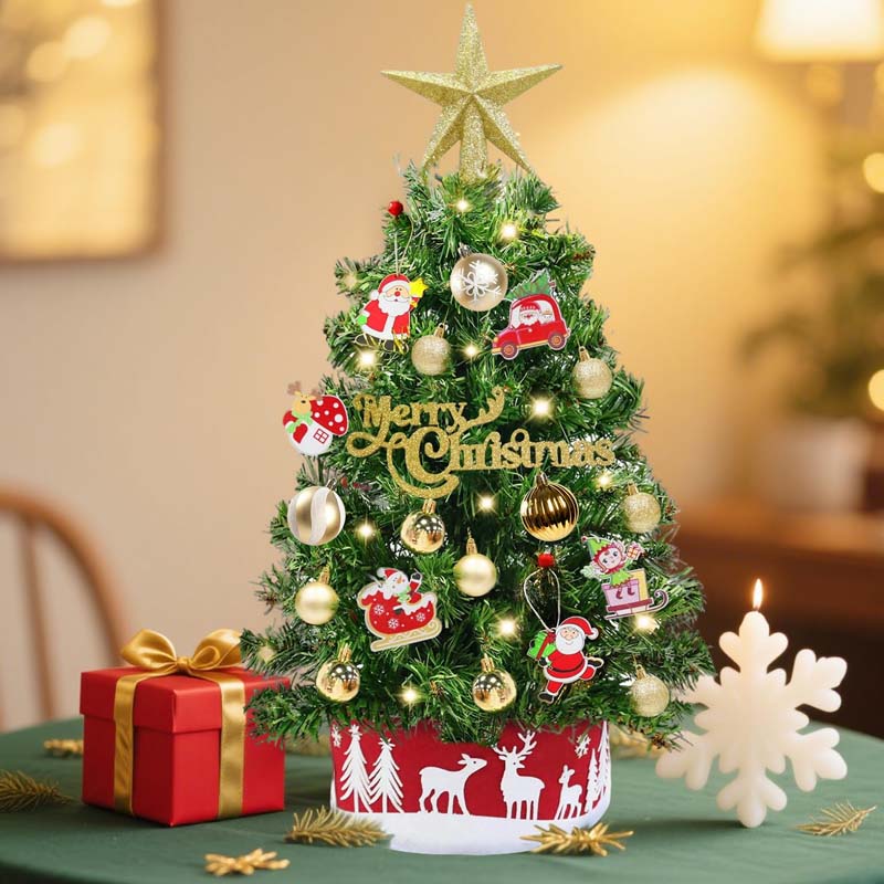 💥 48% VOR-WEIHNACHTS-AKTION! 🎁 | DIY Mini Baum (60 cm) 🎄 | LED & In vielen Farben erhältlich ✨