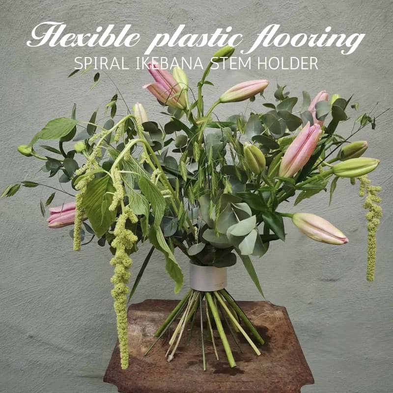 Spiral Blumenhalter für Vase 🌸 Ikebana Steckhilfe – Stabiler Stielhalter gegen Kippen & Hängen – Florale Arrangements leicht gemacht