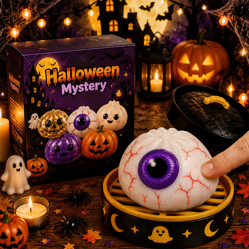 👻 Premium Halloween Knautschspielzeug — Wunschmodell wählen (Keine Blindbox)! 👁️