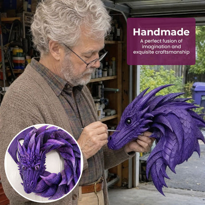 🔮 Handgefertigter Mystischer Drachenkranz — Verwandle Deine Wand In Magie! 🐉✨