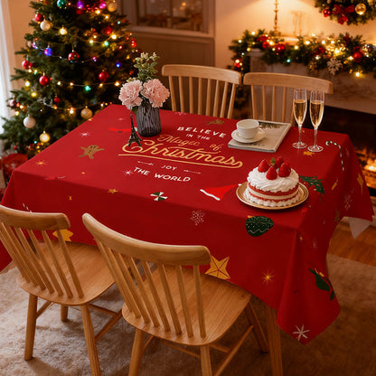 💥 40% VORWEIHNACHTS-SALE! 🎅 | Weihnachtstischdecke ✨ | Wasserabweisend & Festlich 🍽️