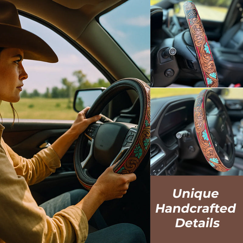 Retro-Western-Cowboy-Auto-Universal-Lenkradbezug