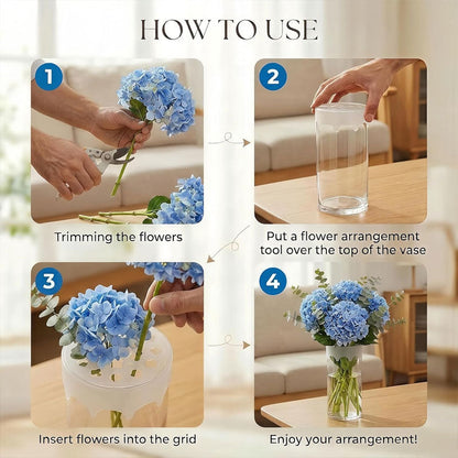 1+1 GRATIS: Silikon-Blumensteckhilfe (Dehnbar bis 10cm) für perfekte Bouquets 🌸