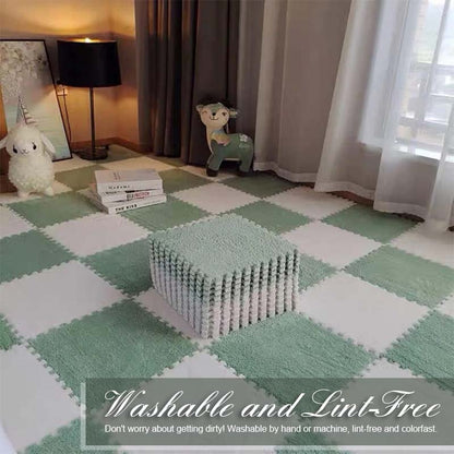 🚨 40% BLACK FRIDAY DEAL! 🌸 | Kuscheliger Plüsch-Teppich zum Stecken ✨ | Individuell & Mehr Wärme für Zuhause 🏡