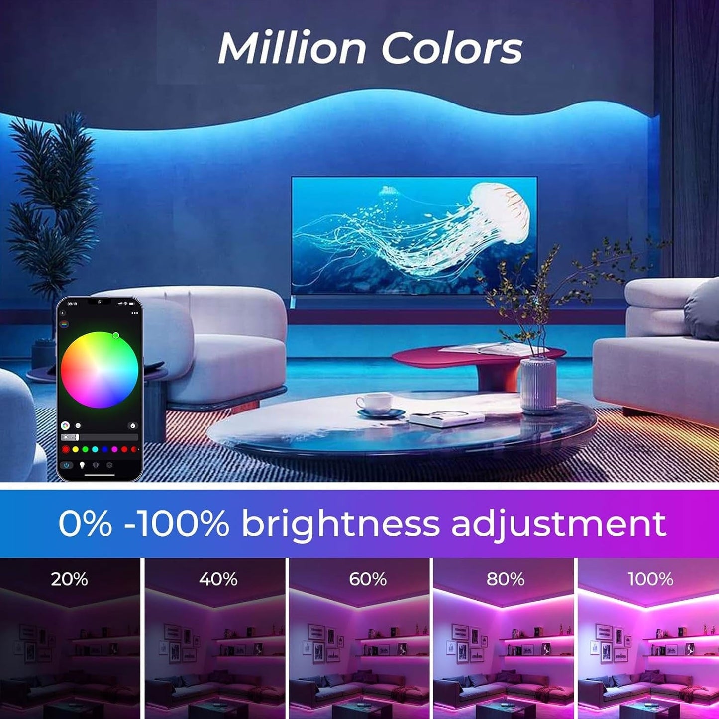 Intelligente RGB-Neon-LED-Streifenleuchten