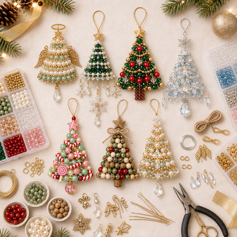 🎄 Dieses Jahr mal anders: Gestalte Deinen Christbaumschmuck selbst & erlebe magische Adventsmomente (DIY-Perlenset)