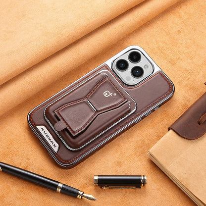 Telefonschutzhülle aus Leder mit Magnethalterung und multifunktionalem Kartenhalter