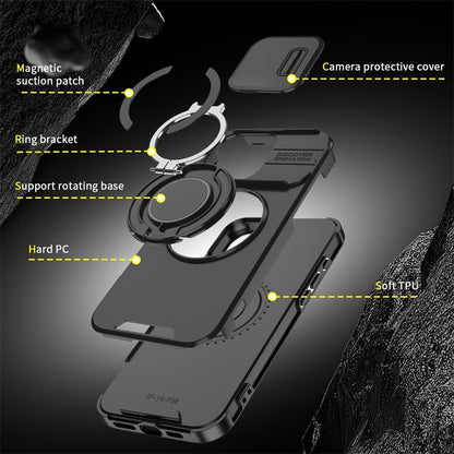 🍎🔄 iPhone Panzerhülle: Mit 360° Stativ-Ring & Schiebbarer Kamera-Abdeckung 📸